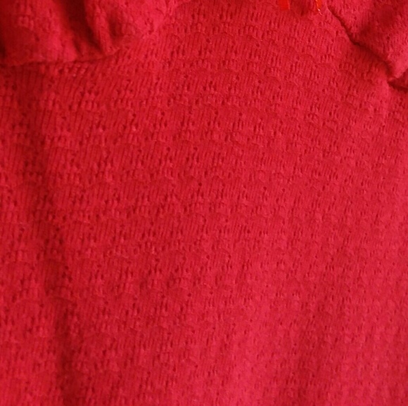 Coco Bingo Red Lace Spaghetti Strap Vtg 90s M - Picture 4 of 5